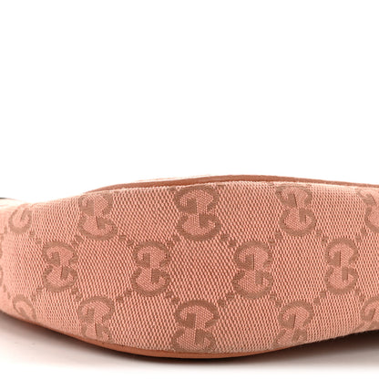 Gucci Monogram Textured Dollar Calfskin Small Ophidia Hobo Cloche Rose Pink 9 of 12