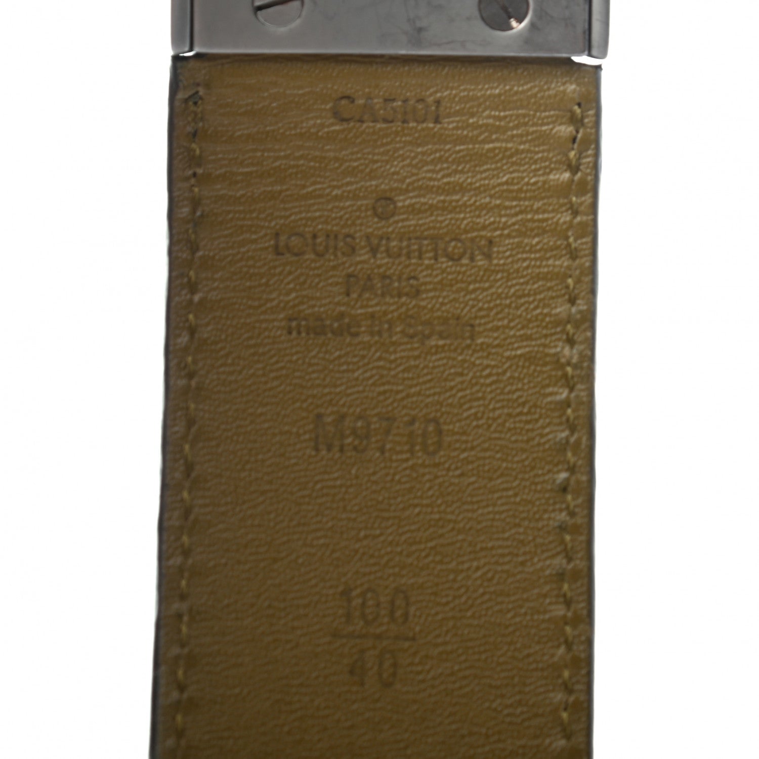 Louis Vuitton Damier Infini Calfskin Boston 30mm Reversible Belt 100 40 Moka 3 of 5