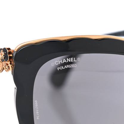 Chanel CC Butterfly Fall Sunglasses 5356 Black Gold 7 of 8