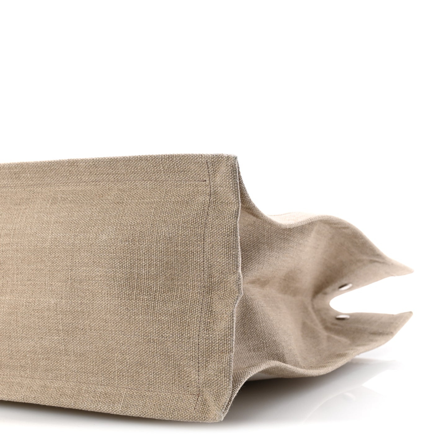 Linen Calfskin Rive Gauche Tote Optic White