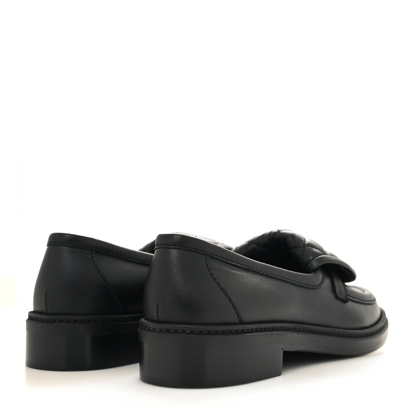 Lambskin Quilted CC Turnlock Loafers 37.5 Black