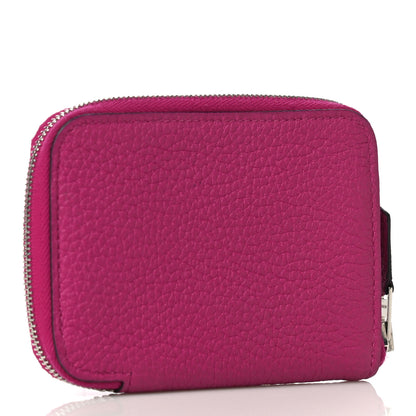 Hermes Togo Azap Mini Wallet Rose Pourpre 3 of 9