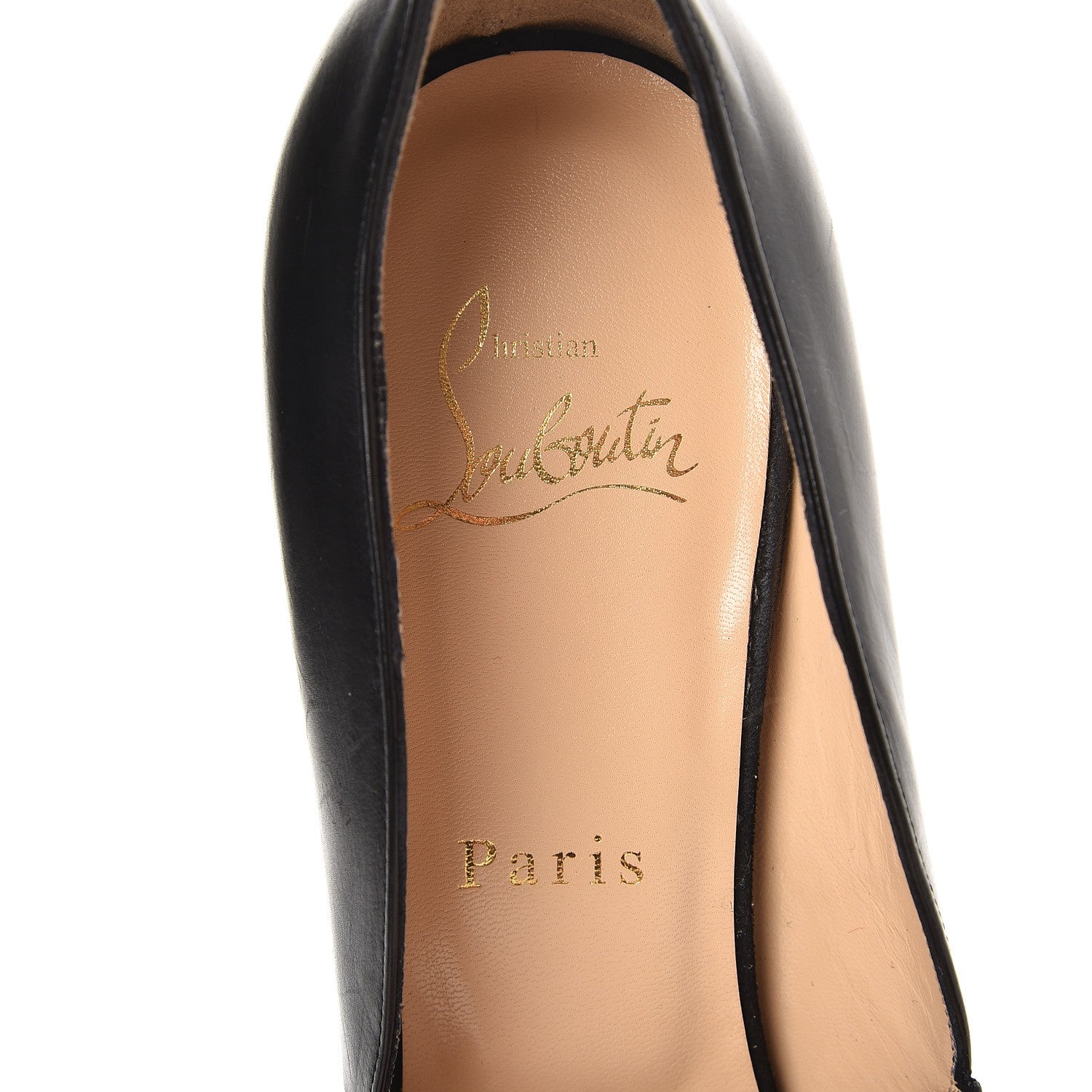 Christian Louboutin Nappa Suede Beaute 120 Platform Peep Toe Pumps 37.5 Black 6 of 9