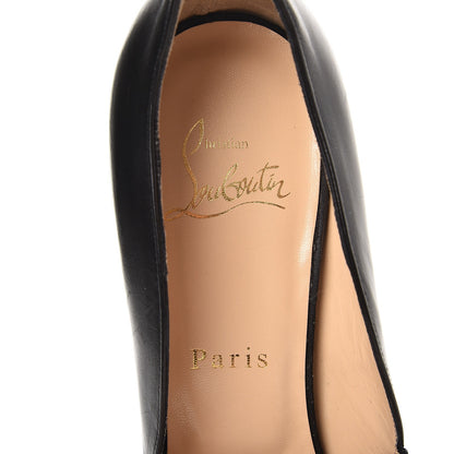 Christian Louboutin Nappa Suede Beaute 120 Platform Peep Toe Pumps 37.5 Black 6 of 9