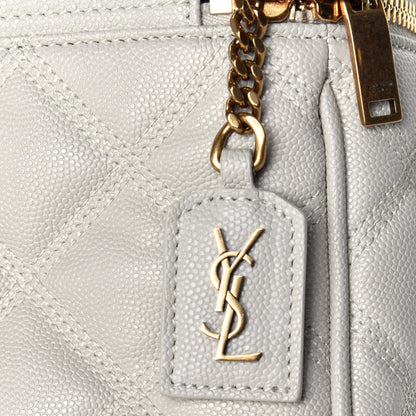 Saint Laurent Grain de Poudre Quilted 80's Vanity Bag Crema Soft 9 of 9