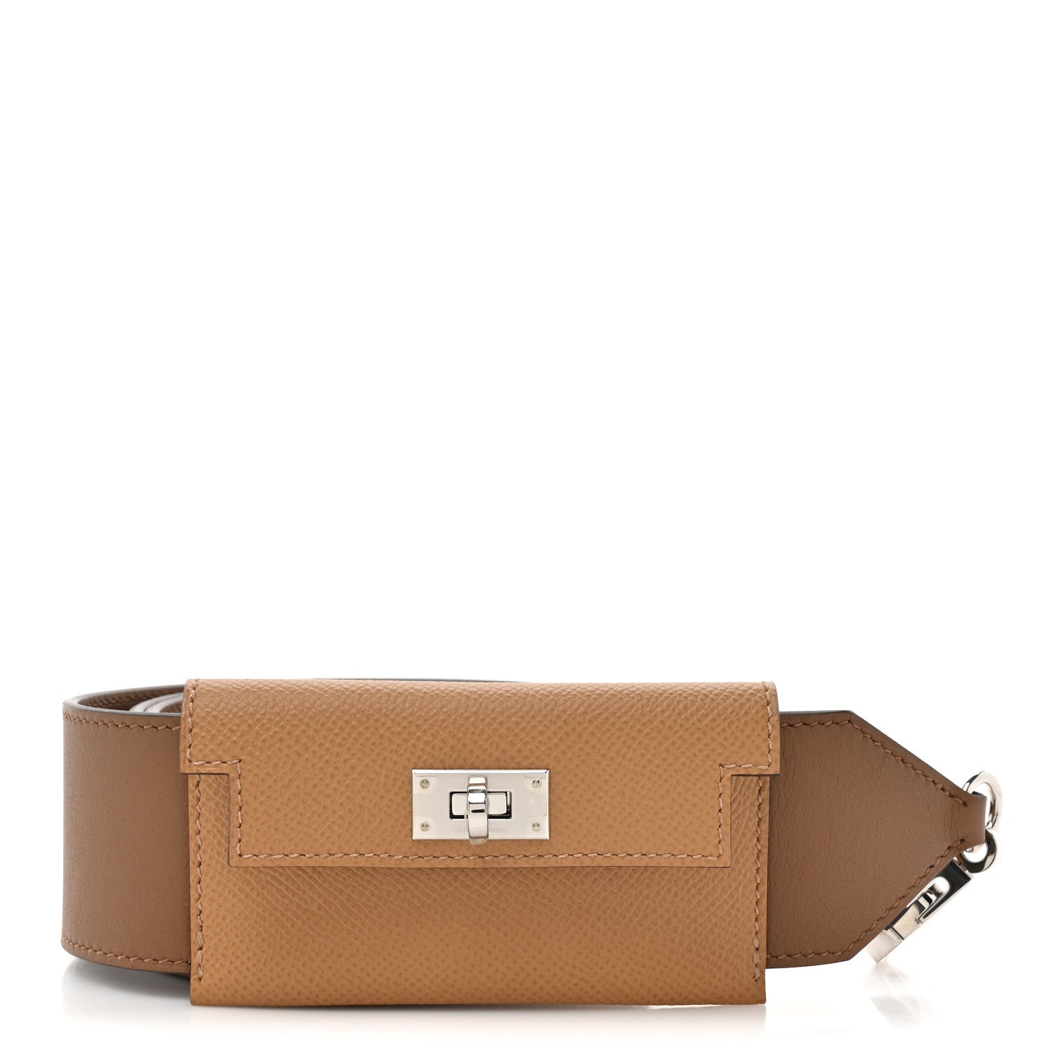 Hermes Swift Epsom Pocket Kelly Shoulder Strap Alezan Biscuit 1 of 7