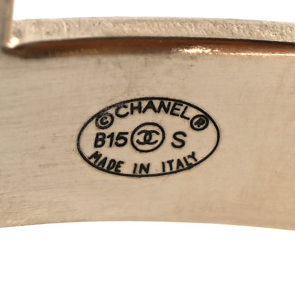Chanel Metal Logo Cuff Gold 4 of 5