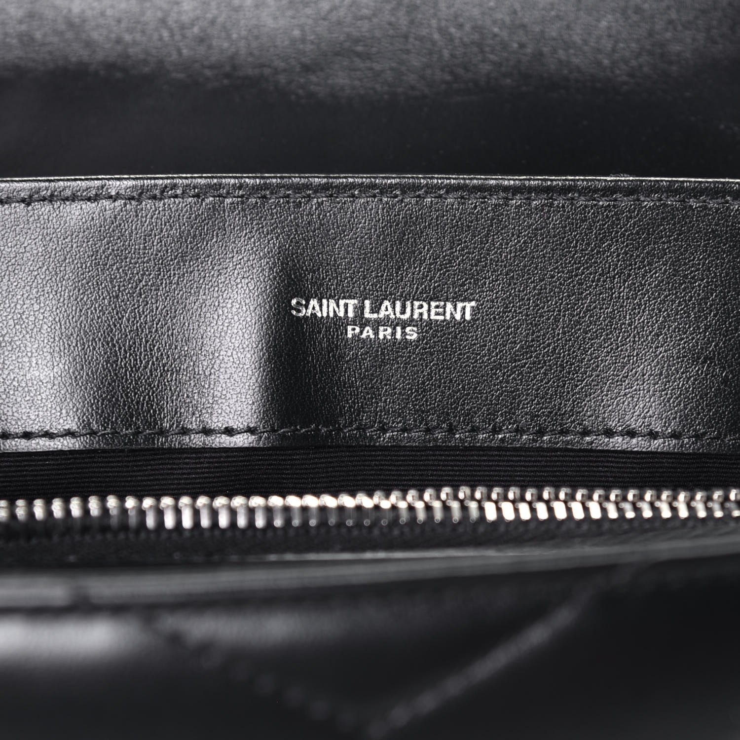 Saint Laurent Calfskin Y Quilted Monogram Small Loulou Chain Satchel Black 6 of 8