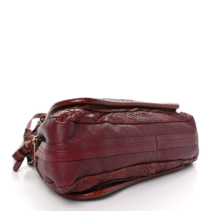 Chloe Snakeskin Large Paraty Red 4 of 10