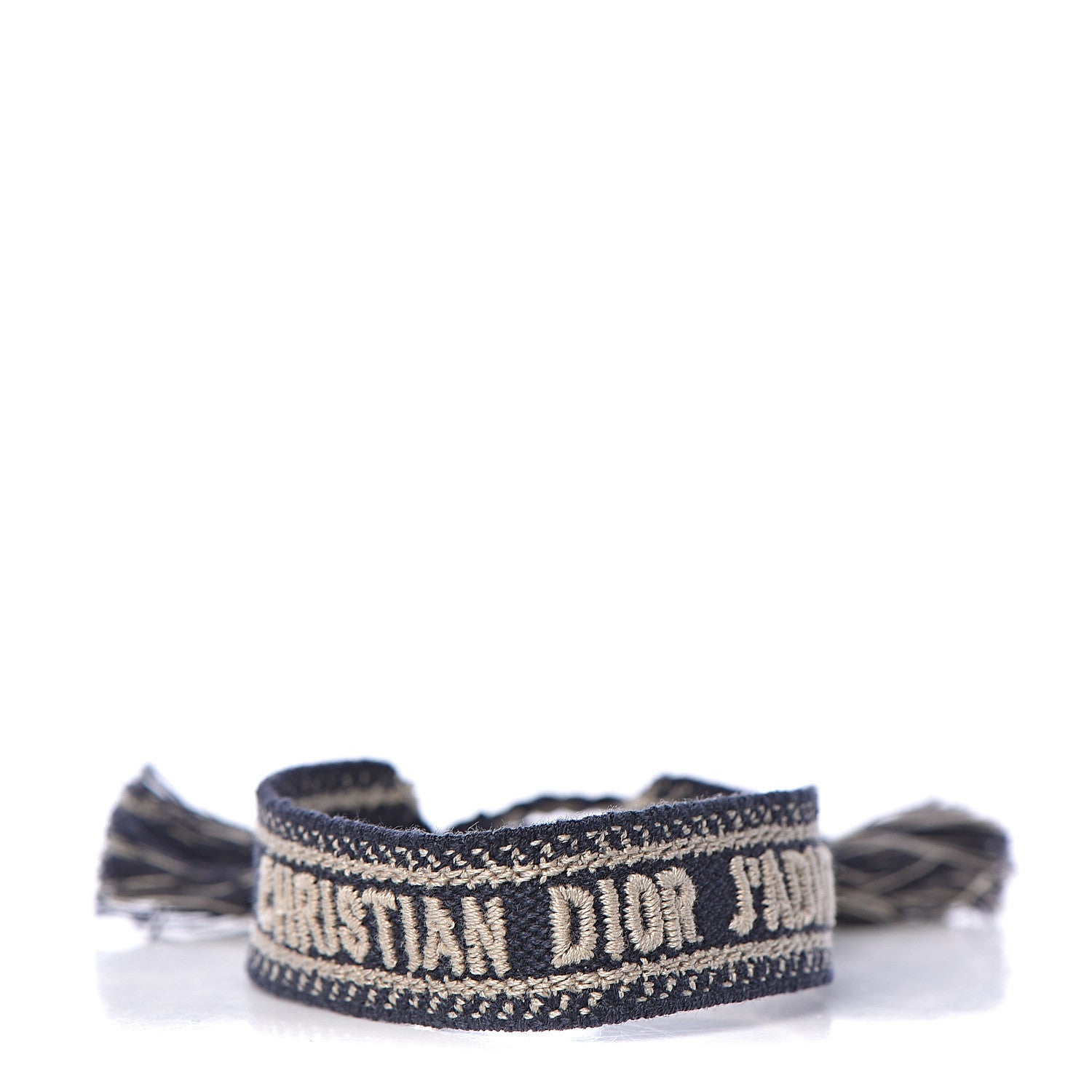 Christian Dior Woven Cotton J'Adior Friendship Bracelet Set Navy 3 of 5