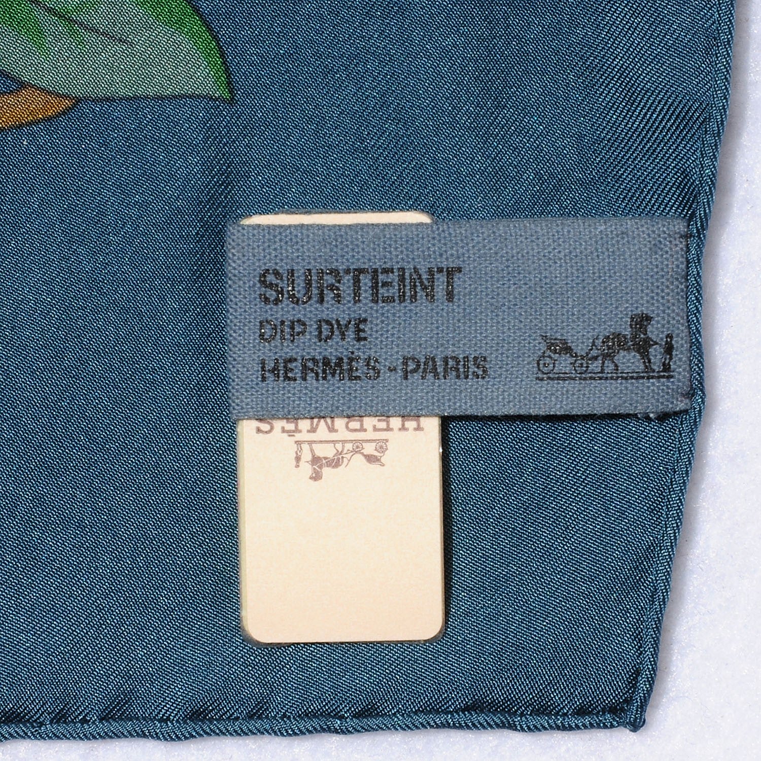 Hermes Silk Dip Dye Jungle Love Scarf 90 Gris Fer Vert Cypres Tabac 6 of 8