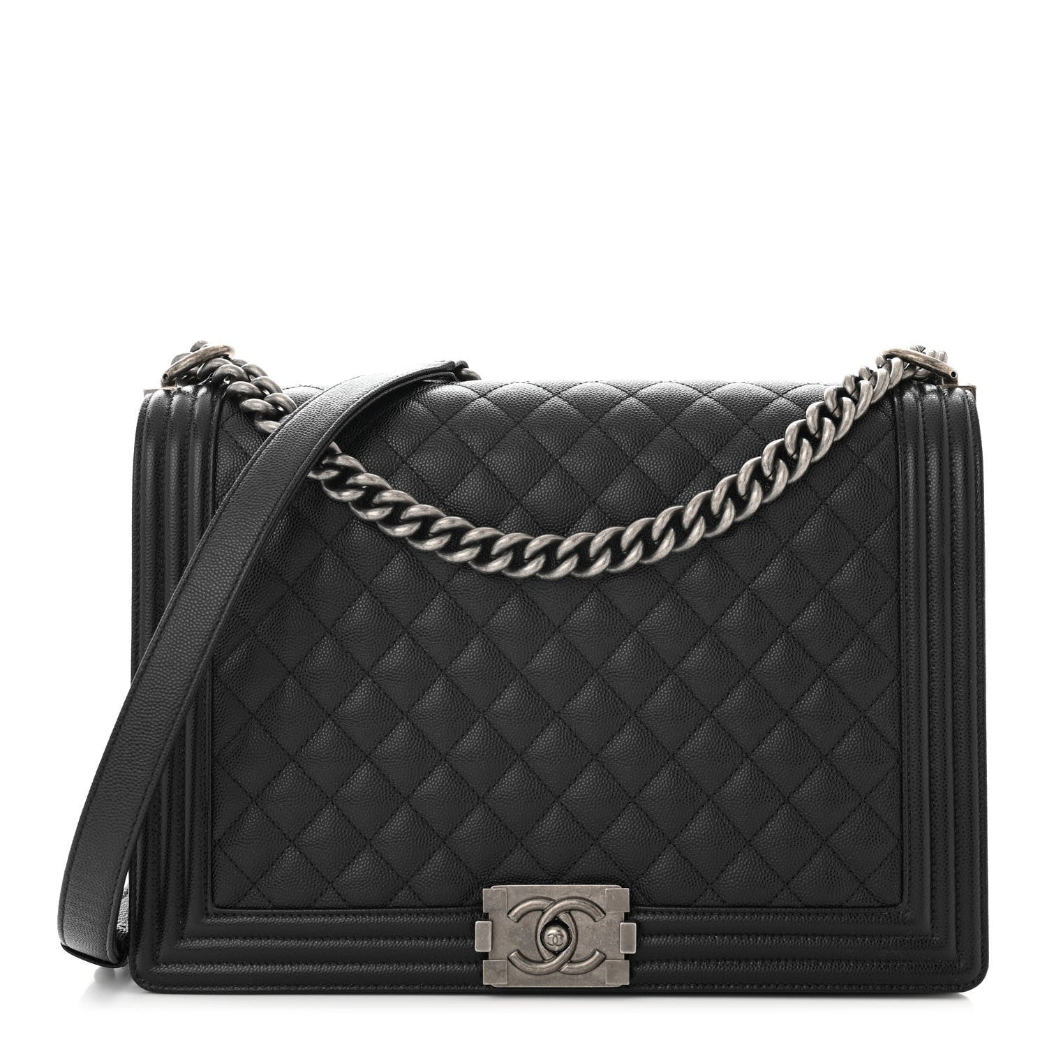 Chanel Caviar Quilted Large Boy Flap Black 1 of 10