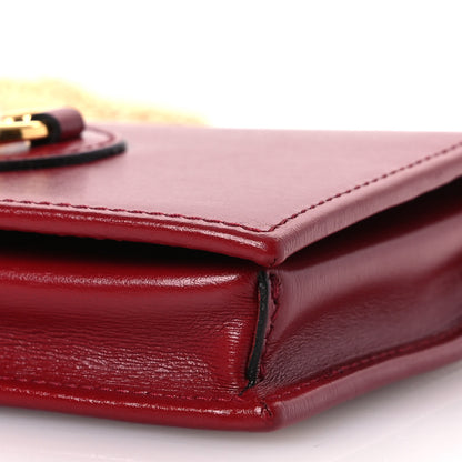 Gucci Boarded Plutone Calfskin Horsebit 1955 Wallet On Chain New Cherry Red 12 of 15