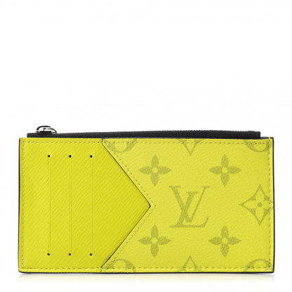 Louis Vuitton Monogram Taiga Coin Card Holder Yellow 1 of 7