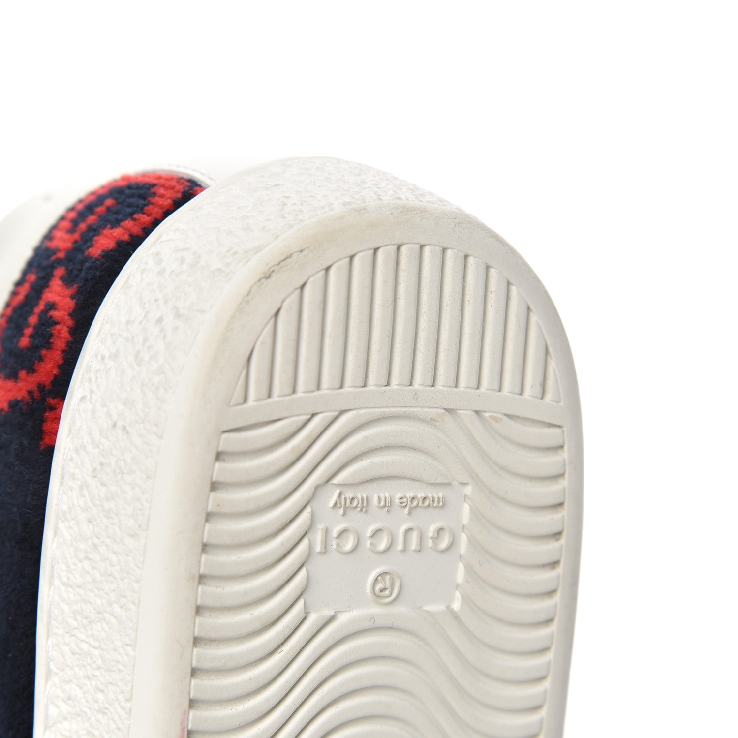 Gucci Terry Cloth GG Monogram Web Womens Ace Sneakers 36.5 Blue Red 15 of 16