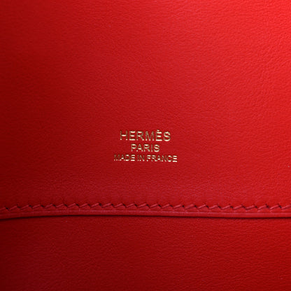 Hermes Swift Kelly Cut Clutch Pochette Capucine 7 of 8