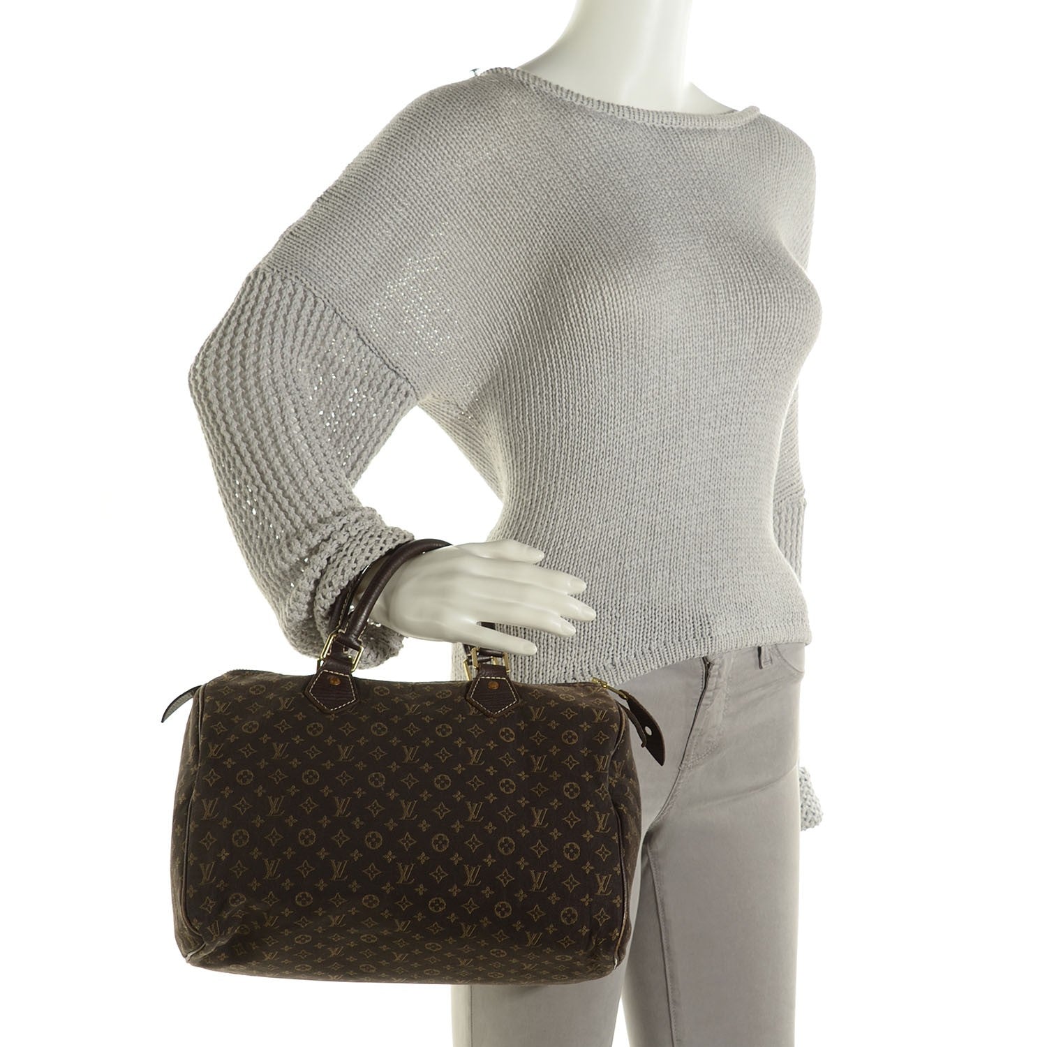 Louis Vuitton Mini Lin Speedy 30 Ebene 2 of 7