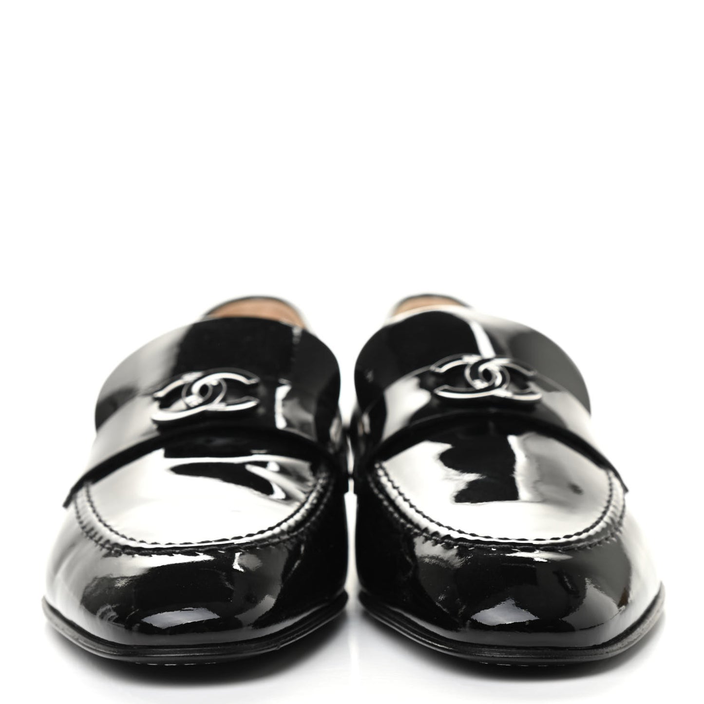 Patent CC Mocassin Loafers 38 Black