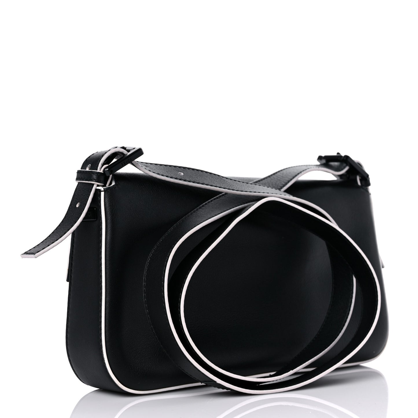 Vitello Dolce Elite Monster Eyes Bi-Color Baguette Black Yellow