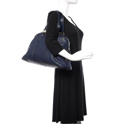 Saint Laurent Calfskin Large Muse Navy Blue 2 of 14