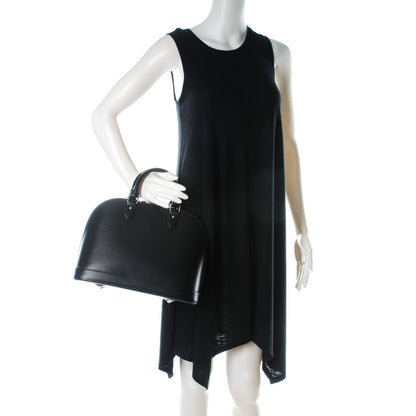 Louis Vuitton Epi Alma PM Black 2 of 8