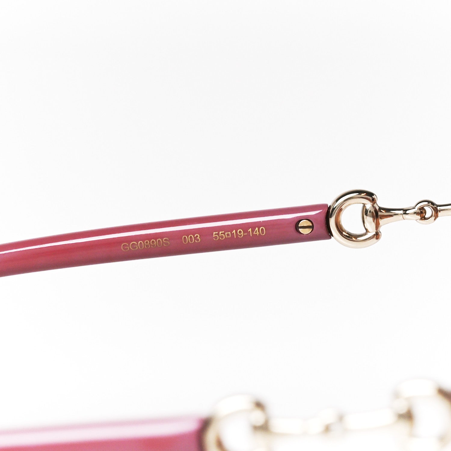 Gucci Horsebit Square Frame Sunglasses GG0890S Pink 5 of 8