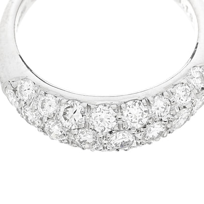 Parker & West by FASHIONPHILE Platinum Diamond 1.18ctw Three Row Dome Band Ring  52 6 7 of 10