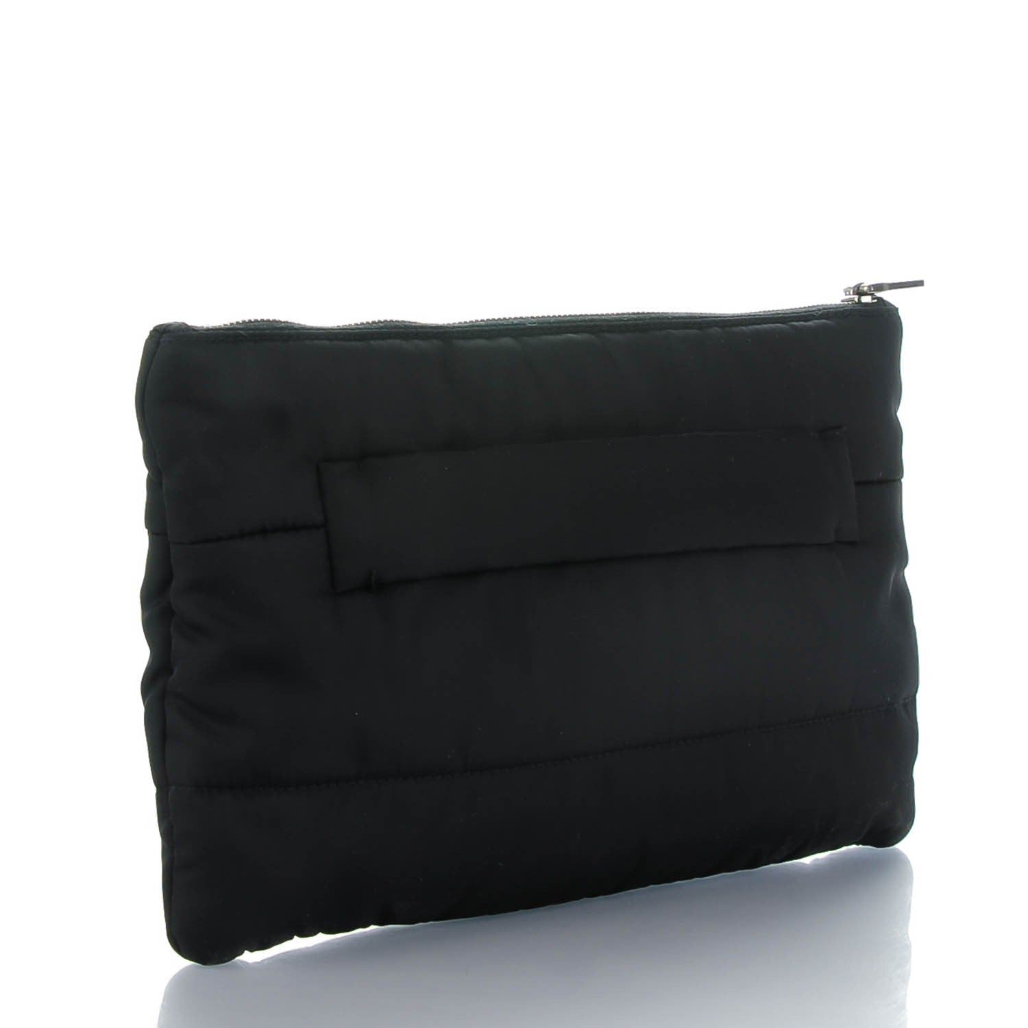 Prada Tessuto Nylon Bomber Clutch Nero Black 3 of 7