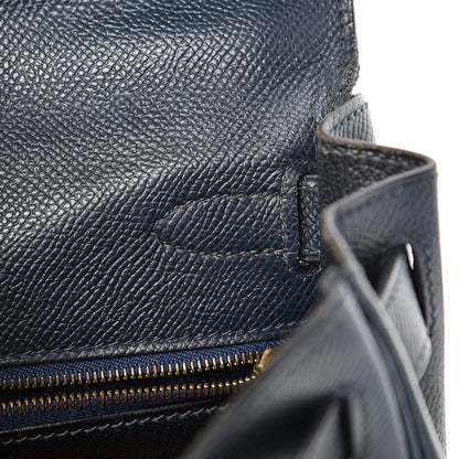 Hermes Courchevel Retourne Kelly 28 Bleu Marine 12 of 48