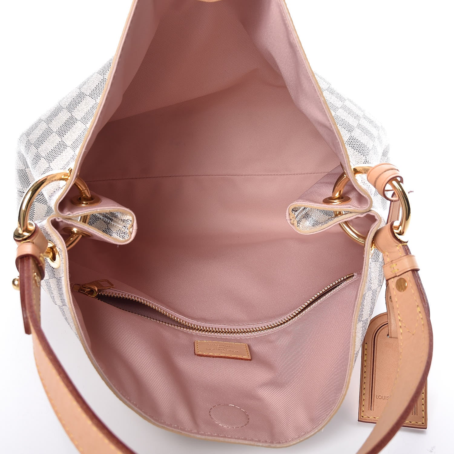 Louis Vuitton Damier Azur Graceful PM Rose Ballerine 5 of 11