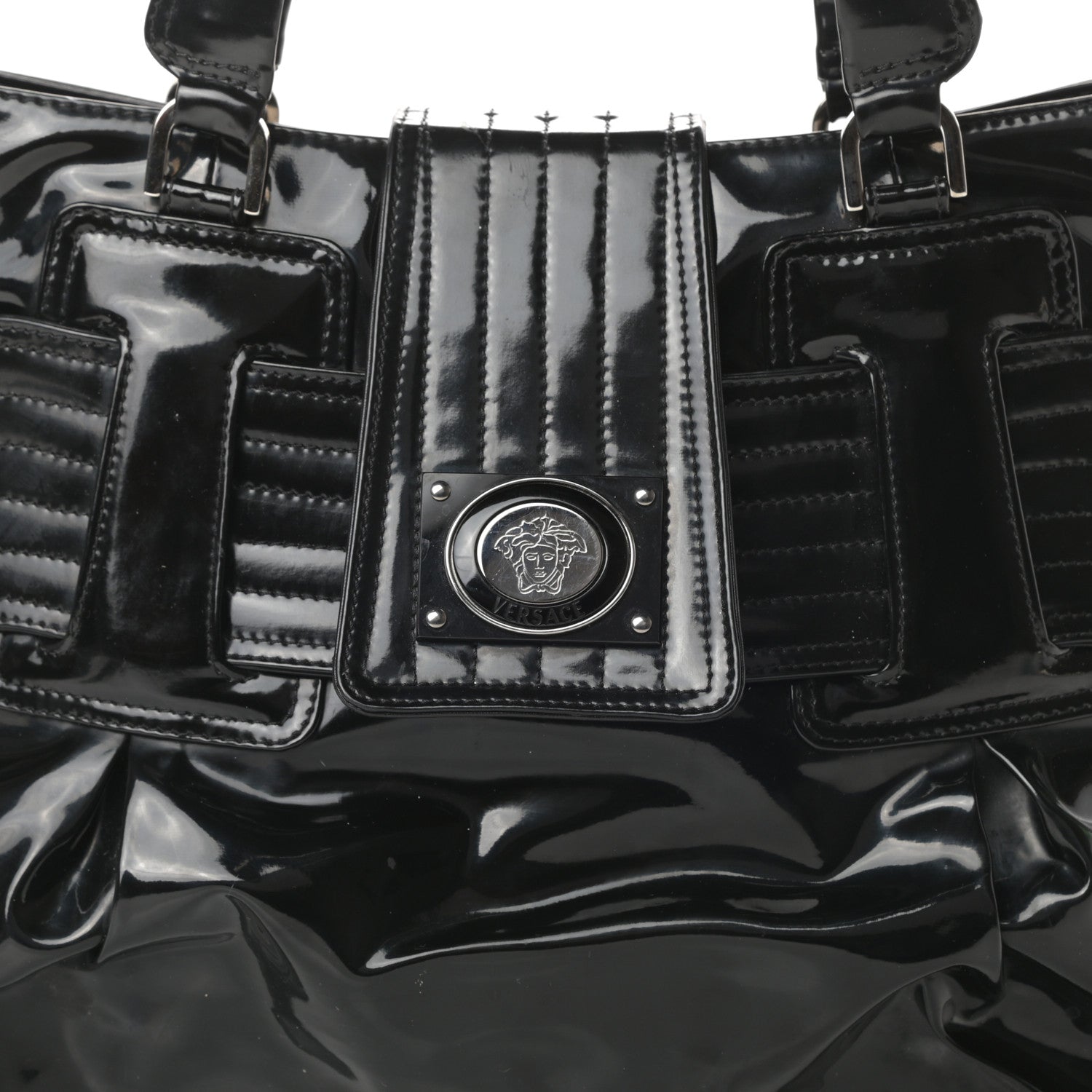 Versace Patent Medusa Tote Black 12 of 12