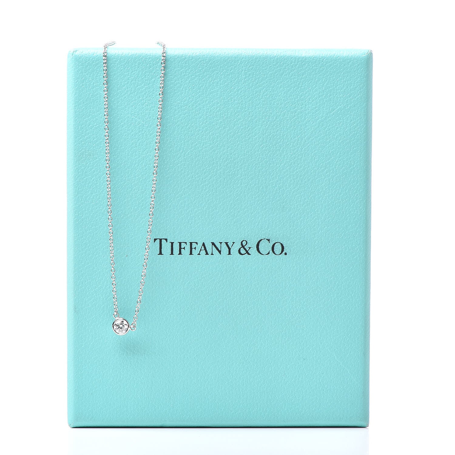 Tiffany Platinum Diamond .14ct Elsa Peretti Diamonds by the Yard Pendant Necklace 8 of 8