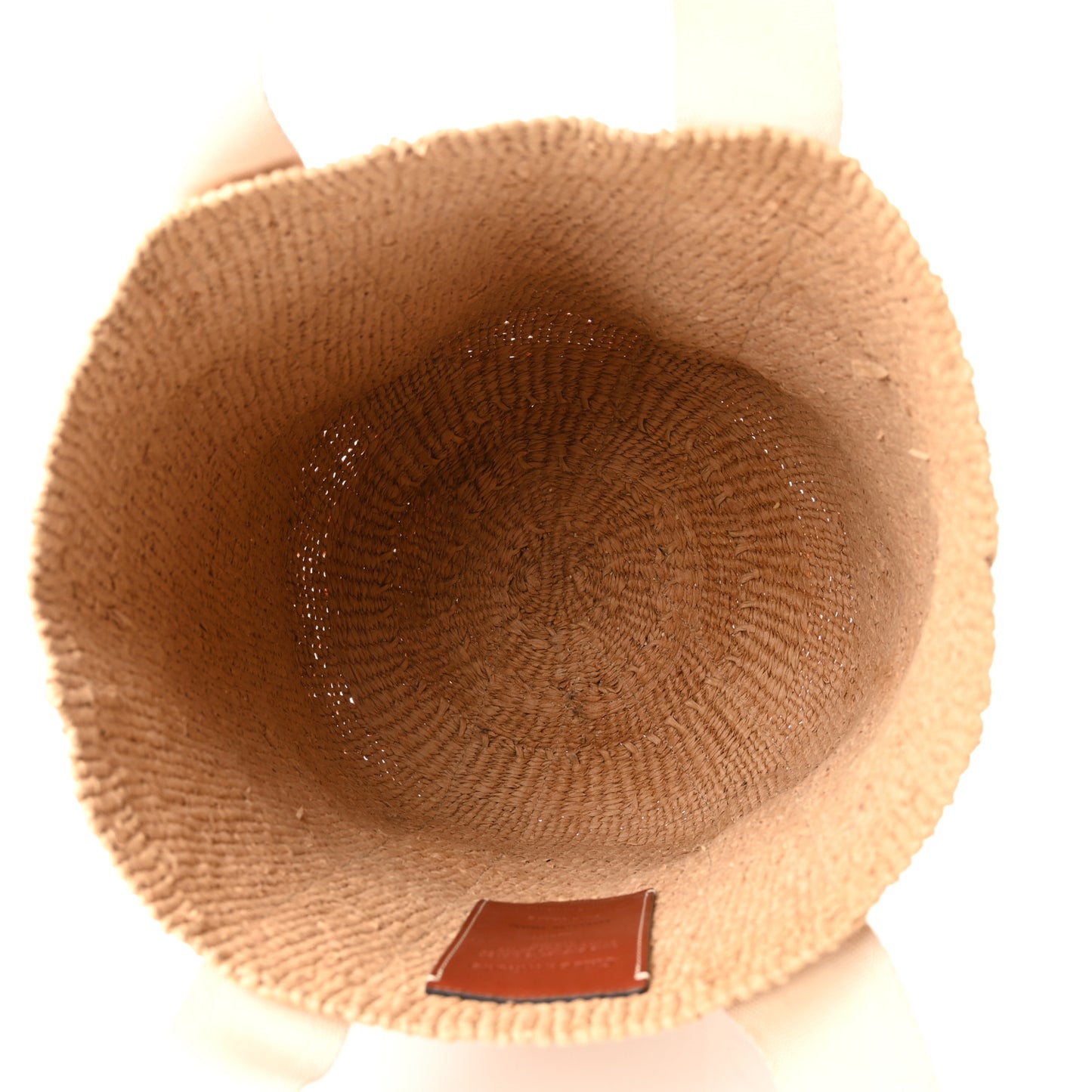 Raffia Large Woody Tote White