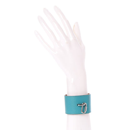 Hermes Epsom Curiosite Bracelet S Bleu Paon 2 of 7