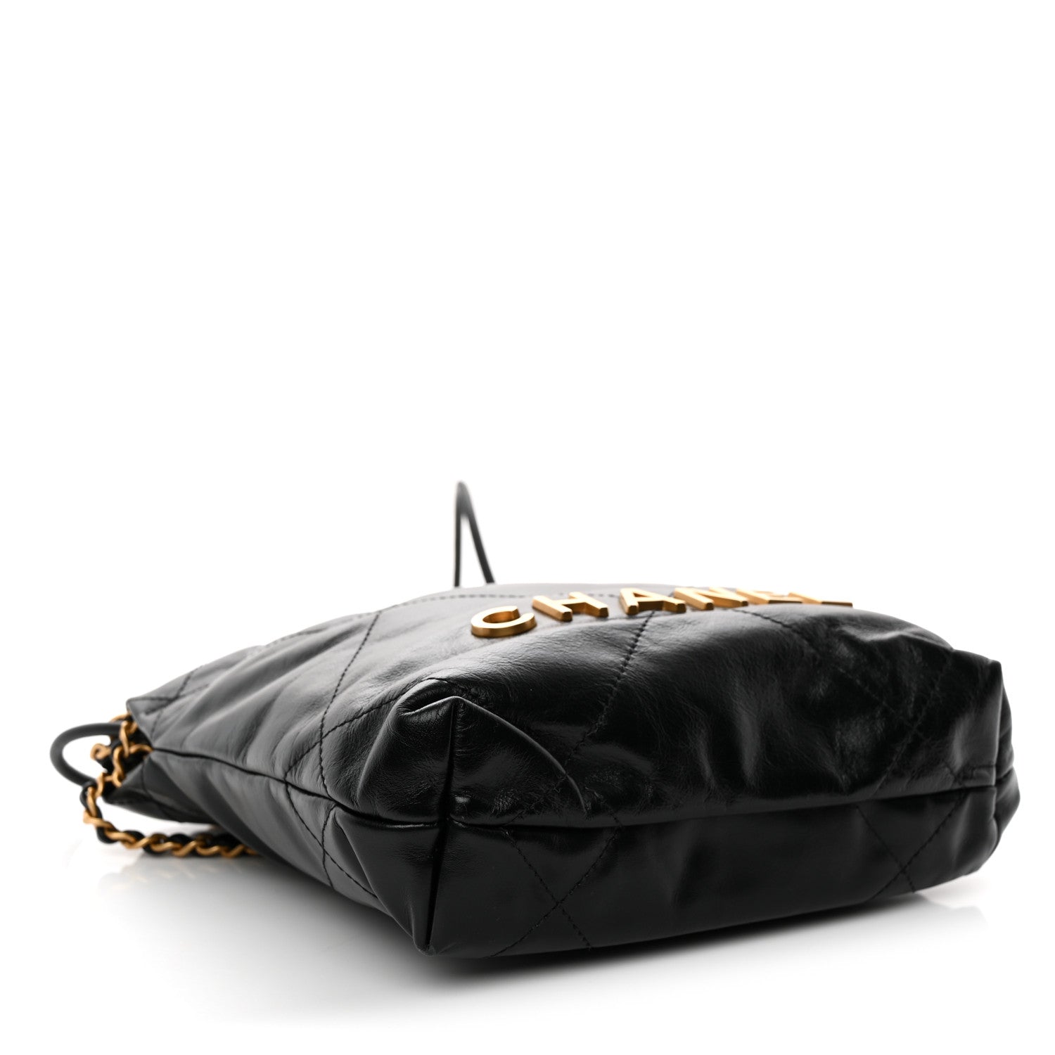 Chanel Shiny Calfskin Quilted Mini Chanel 22 Black 4 of 11