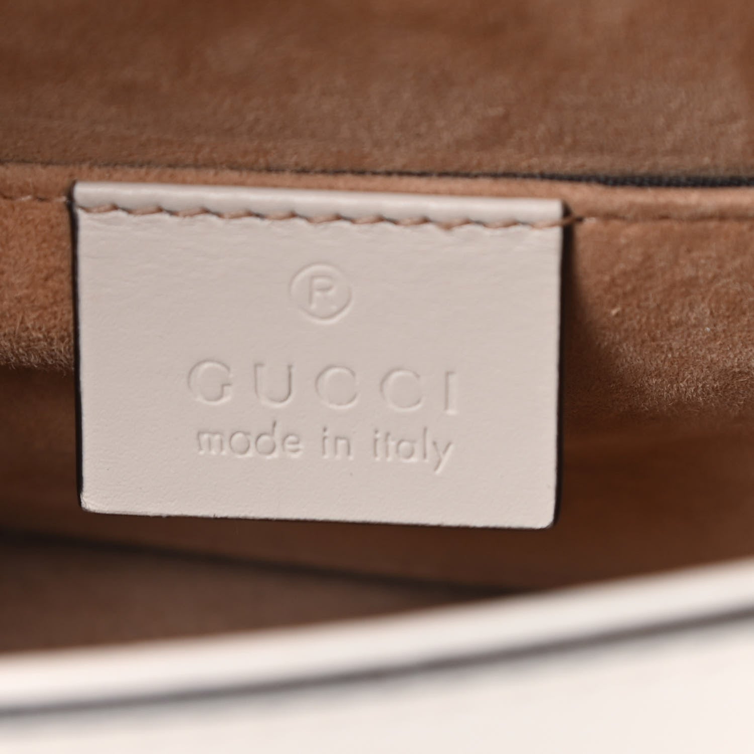 Gucci Calfskin Mini Sylvie Chain Shoulder Bag White 6 of 13