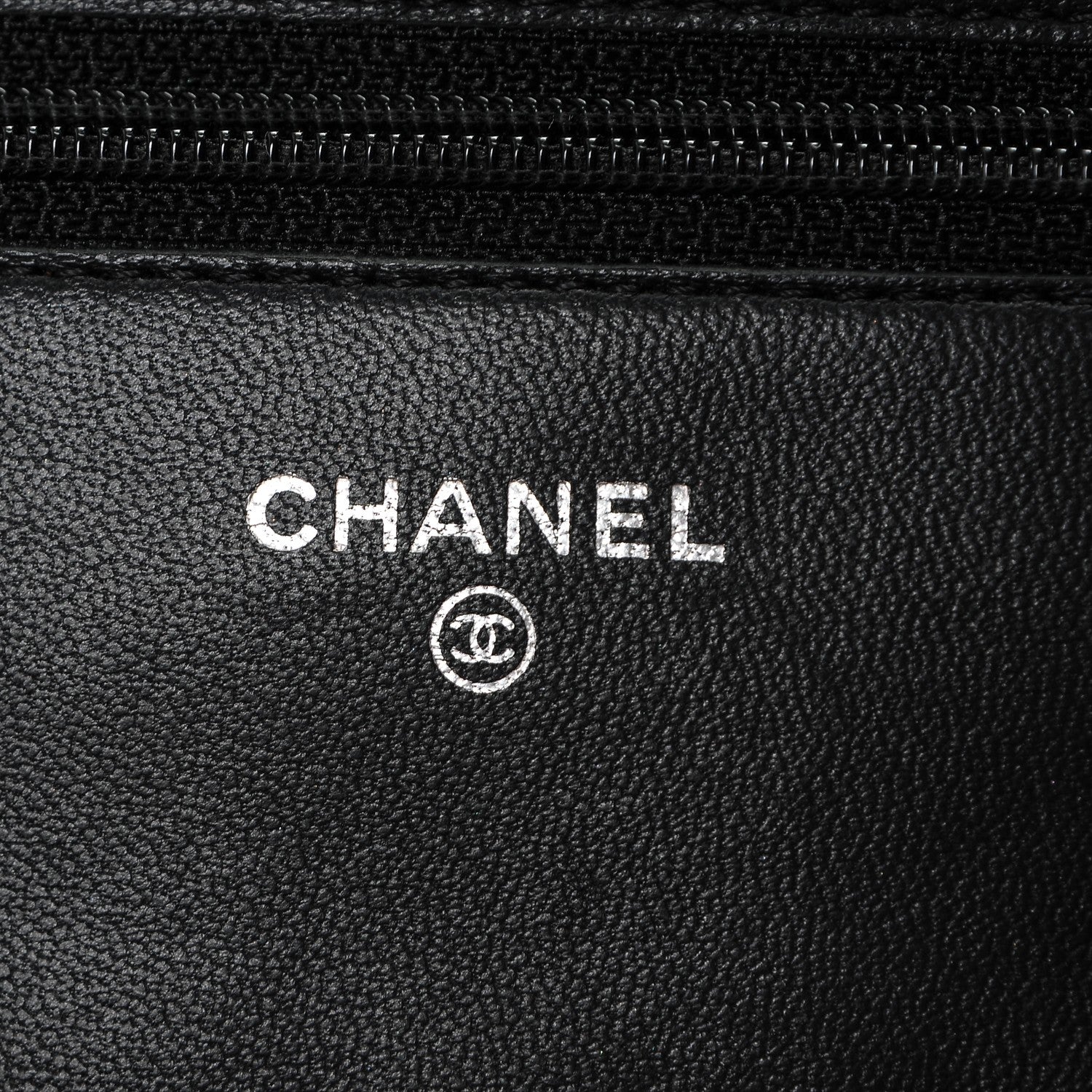 Chanel Lambskin Quilted Wallet On Chain WOC Black 6 of 7