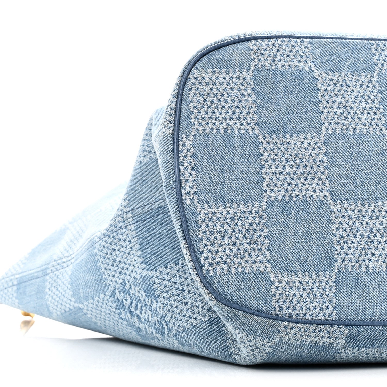Louis Vuitton Damier Denim 3D Nevereverfull Denim Blue 10 of 11