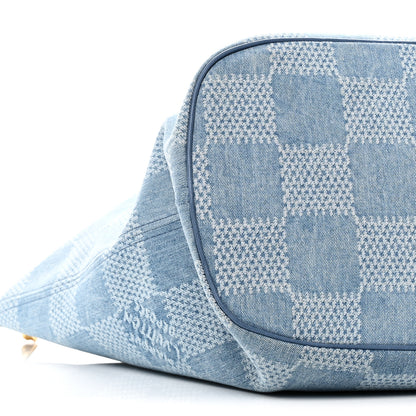 Louis Vuitton Damier Denim 3D Nevereverfull Denim Blue 10 of 11