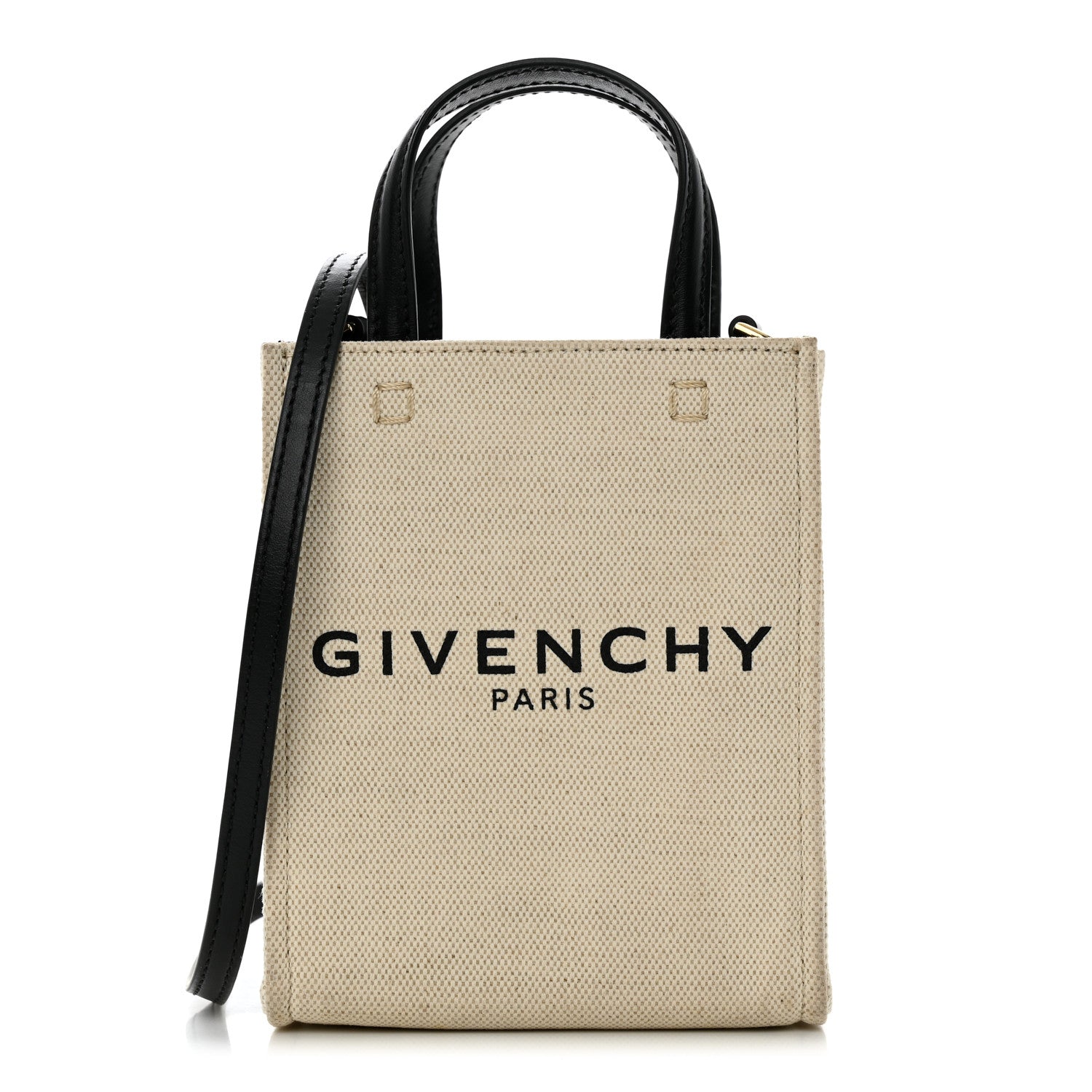 Givenchy Canvas Mini G-Tote Vertical White Black 1 of 10