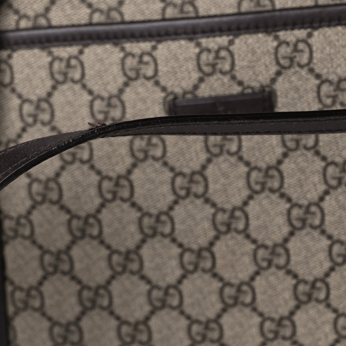 GG Supreme Monogram Medium Joy Tote Dark Brown