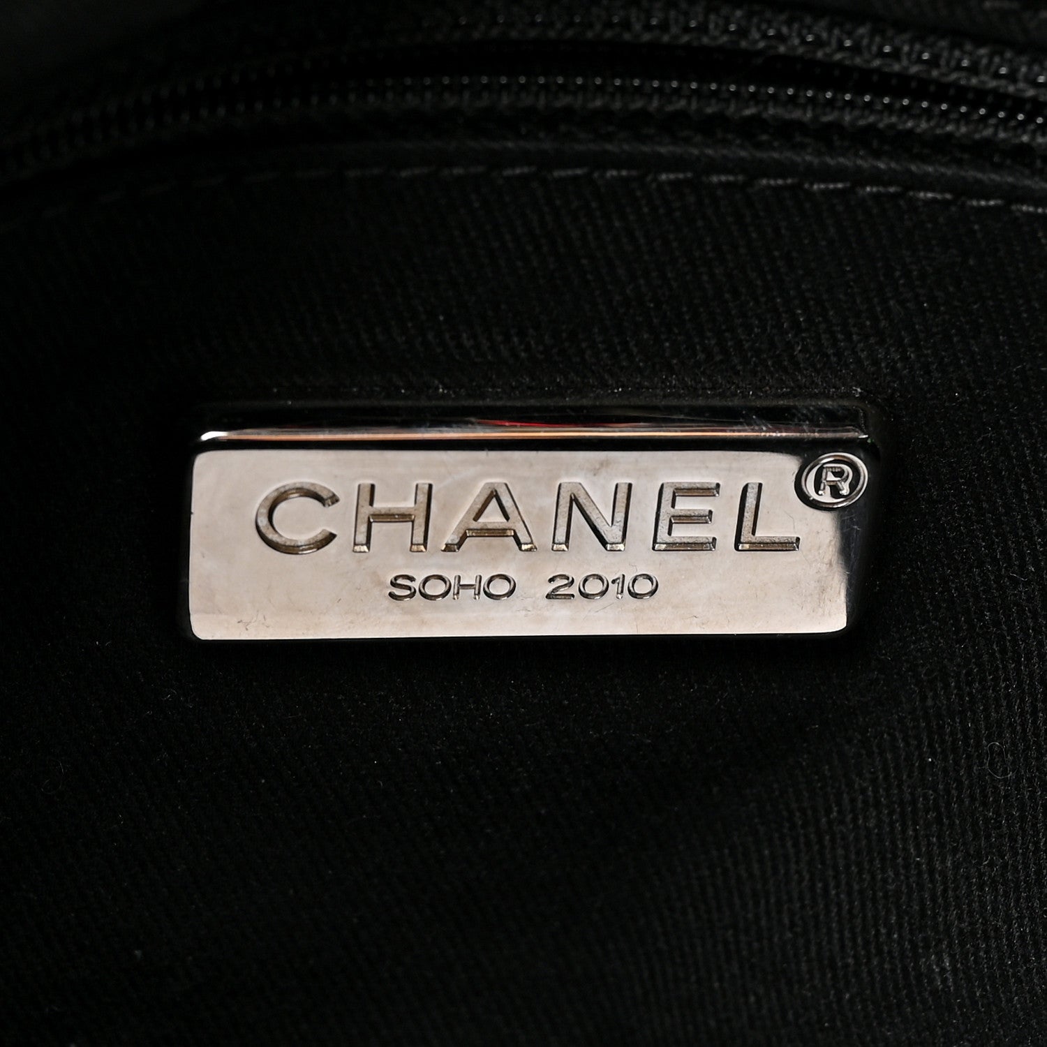 Chanel Glazed Calfskin Quilted Tweed Portobello Tote Black Red 6 of 16