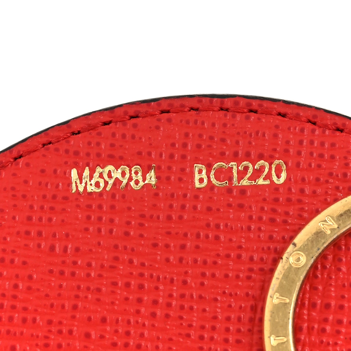 Monogram 2020 Christmas Animation Bumper Cars Bag Charm Key Ring Coquelicot