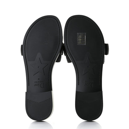 Christian Dior Technical Stretch Fabric Camouflage Dio(r)evolution Slide Sandals 39 Black Military 6 of 9