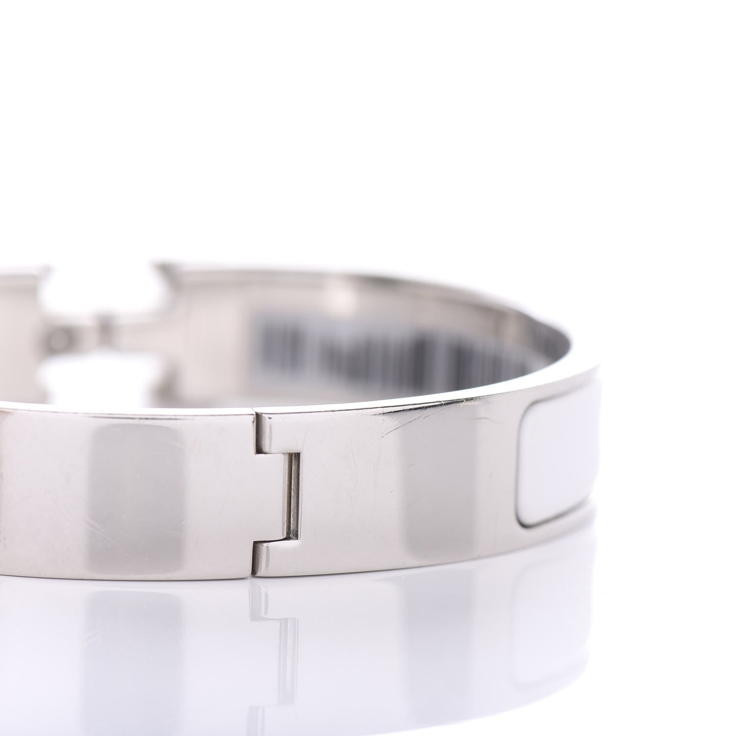 Hermes Enamel Narrow Clic Clac H Bracelet PM White 3 of 5