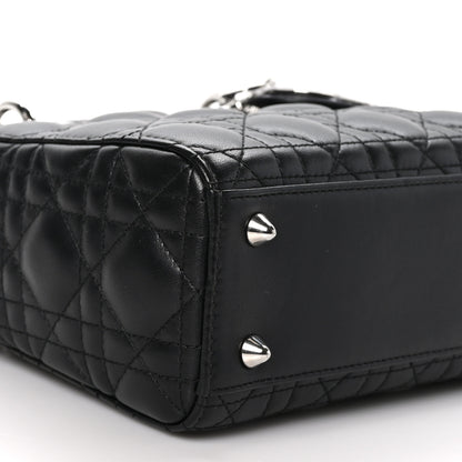 Christian Dior Lambskin Cannage Small My ABCDior Lady Dior Black 8 of 10