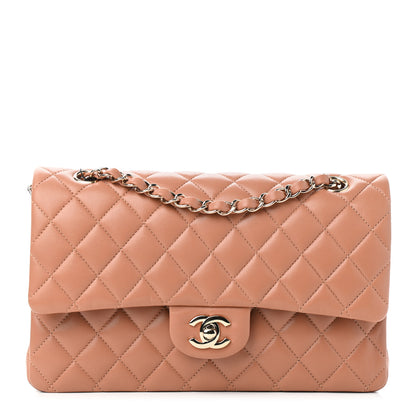 Chanel Lambskin Quilted Medium Double Flap Brown 1 of 5