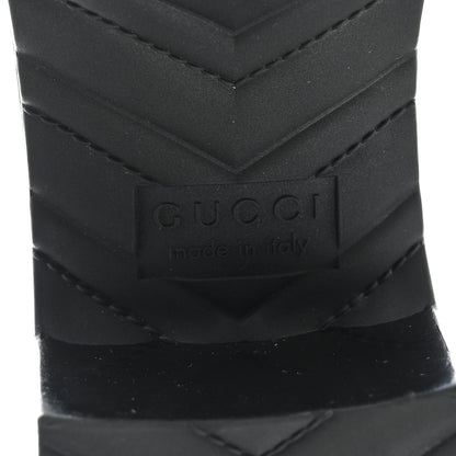 Gucci Rubber Gucci Logo Womens Platform 20/60mm Slide Sandals 37 Black 6 of 9