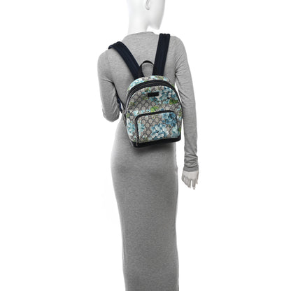 Gucci GG Supreme Monogram Blooms Small Day Backpack Blue 2 of 11