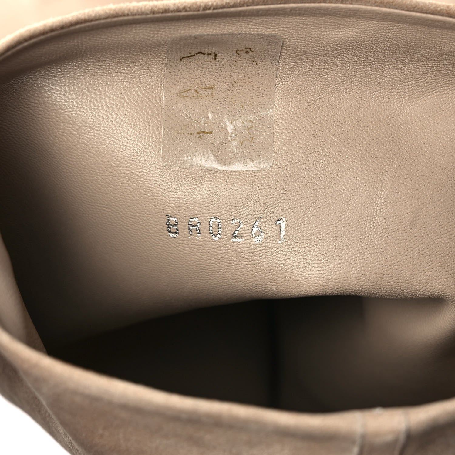Louis Vuitton Suede Monogram Knee Boots 37 Beige 8 of 8